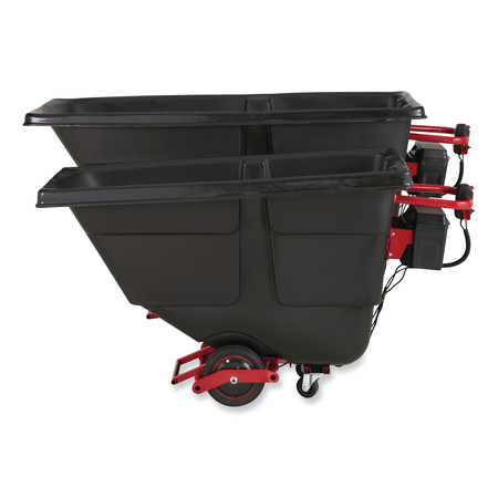 Rubbermaid Commercial Motorized Roto Tilt Truck, 202 gal, 1,000 lb Capacity, Plastic, Black 2173662